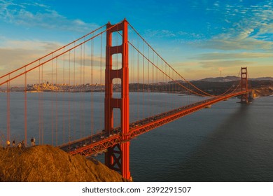 The famous Golden Gate Bridge, San Francisco, California, USA - Powered by Shutterstock