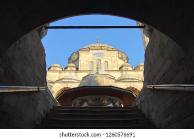 The Famous Grand Vizier Sokullu Mehmet Pasha Mosque's Main Entrance.