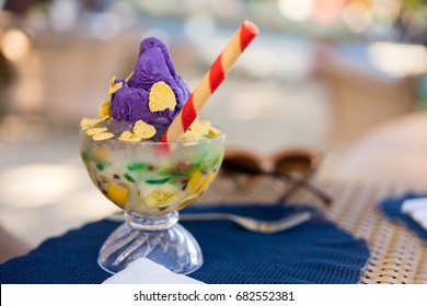 Famous halo halo or mixed iced from Philippines - Shutterstock ID 682552381