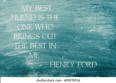Famous Henry Ford Written  On A Blackboard