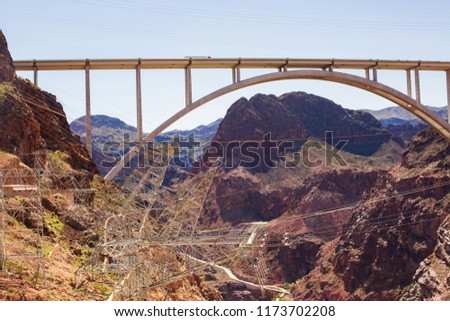 Famous Hoover Damn Bridge. USA, Nevada-Arizona