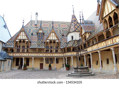 Famous "Hospices de Beaune" in Burgundy, France