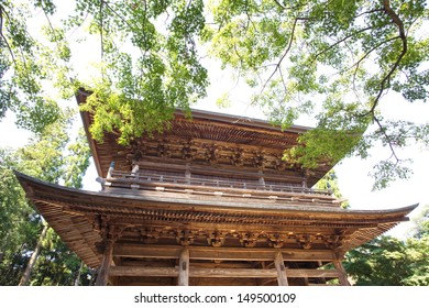 Famous Japanese Temple , Engaku Ji Japan Temple At Kamakura City, Kanagawa