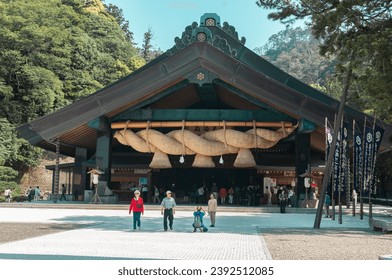 Famous japanese temples in Izumo city in Shimane Prefecture. Izumo Taisha (出雲大社) is one of Japan's most important shrines, located in Izumo, Shimane Prefecture.