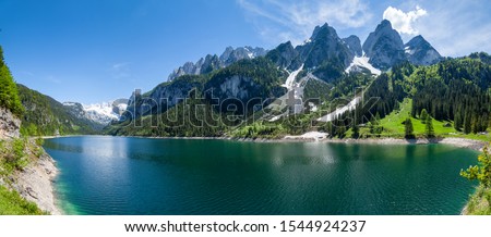 Similar – Foto Bild Schöner Gosausee und Dachsteingipfel, Österreich