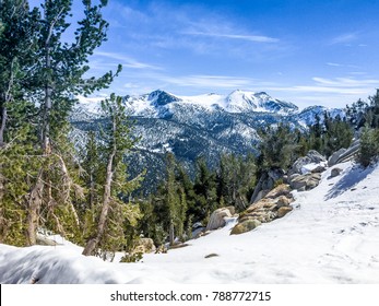 Famous Lake Tahoe Winter Landscape Seen From Ski Resort