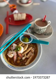 The famous Laksa Sarawak. Known for its delicious broth. Considered “Breakfast of the Gods” by the late Anthony Bourdain.