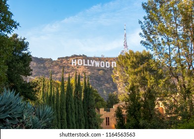 Famous landmark Hollywood Sign in Los Angeles, California.