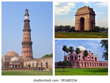 Famous Landmarks Delhi Qutub Minar Complex Stock Photo 391683136 