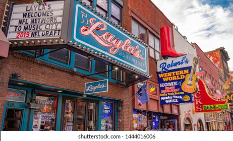 Famous Laylas Nashville Broadway Nashville Tennessee Stock Photo ...