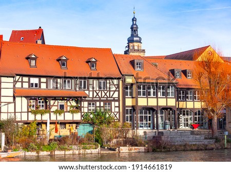 Image, Stock Photo Bamberg Old Town