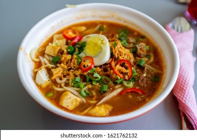 Famous local Malaysian dishes known as Mee Rebus. - Shutterstock ID 1621762132