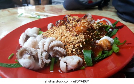 Famous Malaysian Food Rojak Fresh Squid Stock Photo 693494074 ...