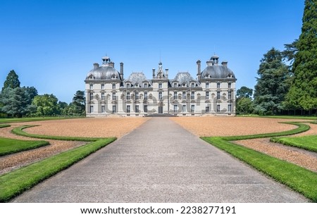 Famous medieval castle Cheverny Chateau, France