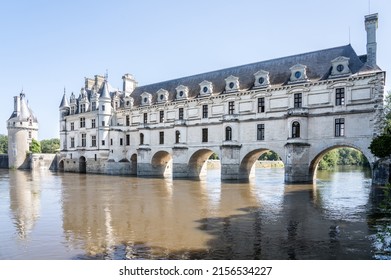 Famous Medieval Castle Château De Chenonceau, France