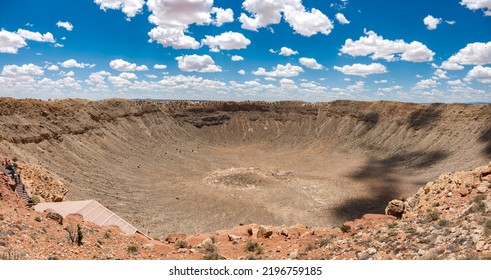 Famous Meteor Crater in Arizona, Popular Tourist Attraction of a Natural Phenomenon - Shutterstock ID 2196759185