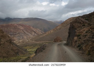 Famous and mythical route 40 in Argentina in one of its most dangerous sections. From San Antonio de Los Cobres to Cachi