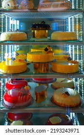 Famous Neapolitan Cakes In A Shop Window.