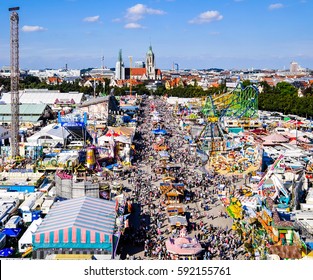 Famous Oktoberfest In Munich - Germany