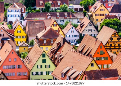 famous old town of dinkelsbuhl - germany