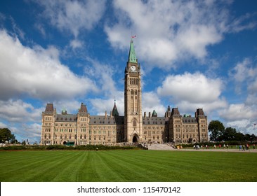 The Famous Parliament Buildings In Ottawa, Canada