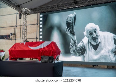 Famous Photographer Ara Guler In Istanbul Turkey, Died October 17, 2018. Funeral Photos