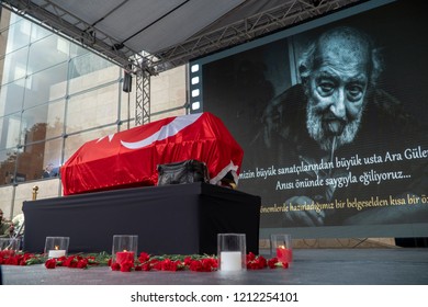 Famous Photographer Ara Guler In Istanbul Turkey, Died October 17, 2018. Funeral Photos