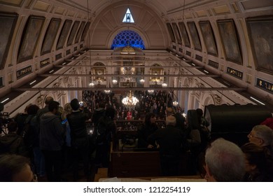 Famous Photographer Ara Guler In Istanbul Turkey, Died October 17, 2018. Funeral Photos