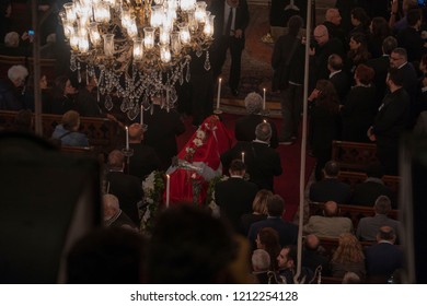 Famous Photographer Ara Guler In Istanbul Turkey, Died October 17, 2018. Funeral Photos