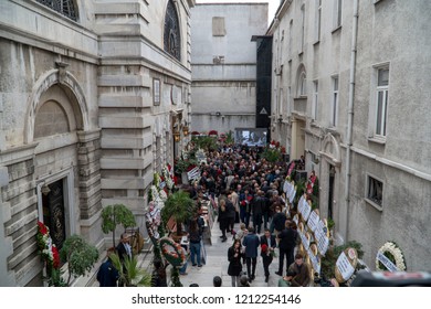 Famous Photographer Ara Guler In Istanbul Turkey, Died October 17, 2018. Funeral Photos