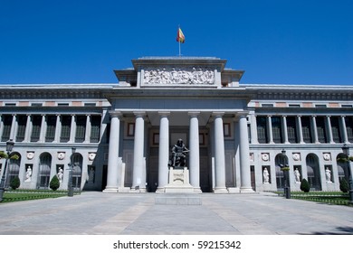 Famous Prado Museum In Madrid, Spain.