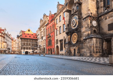 Famous Prague clock Czech Astronomical