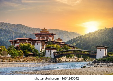 The Famous Punakha Dzong In Bhutan