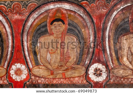 Famous Rock and Cave Temple at Dambulla SriLanka