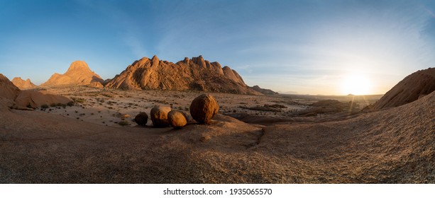 Famous Rock Formation On The Mountains Of Spitzkoppe