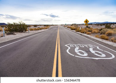 Famous Route 66 Landmark On The Road In Californian Desert