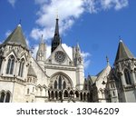 Famous Royal courts of justice, London