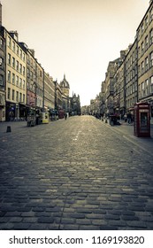 The Famous Royal Mile In Edinburgh, Scotland