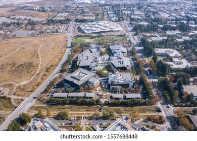 Famous Silicon Valley Campus From Drone