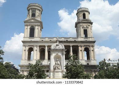 Famous St Sulpice Church In Paris