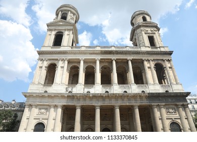 Famous St Sulpice Church In Paris