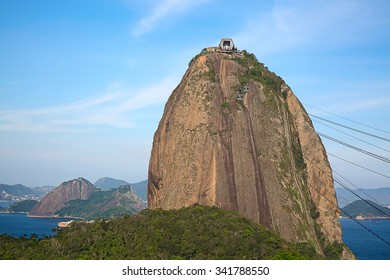 Famous Sugar Loaf Mountain In Rio De Janeiro, Brazil