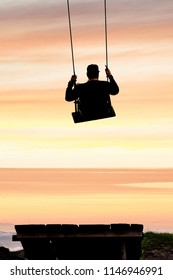 Famous Swing To The End Of The World In Baños, Ecuador