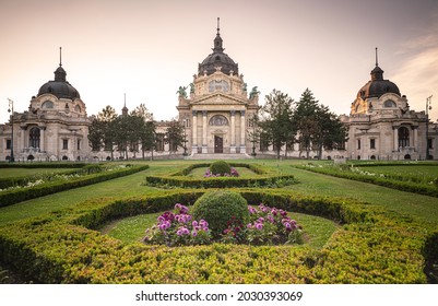 Famous Széchenyi Thermal Bath In Budapest, Hungary