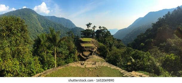 The Famous And Tourist Tayrona Park, The Ciudad Perdida (Lost City) In Magdalena / Colombia, Full Of Nature, Vegetation, History And Culture