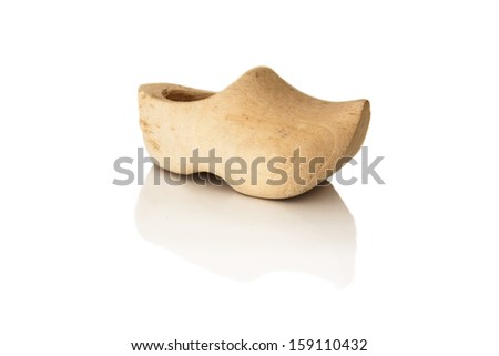 Famous traditional Dutch wooden clog