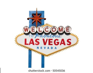 Famous Welcome to Las Vegas sign in Nevada USA.