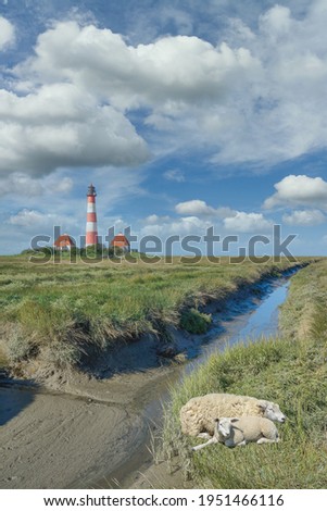 Similar – Lighthouse on Westerhever