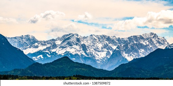 Famous Zugspitze Mountain In Germany