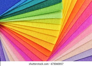 Fan Of Colored Felt